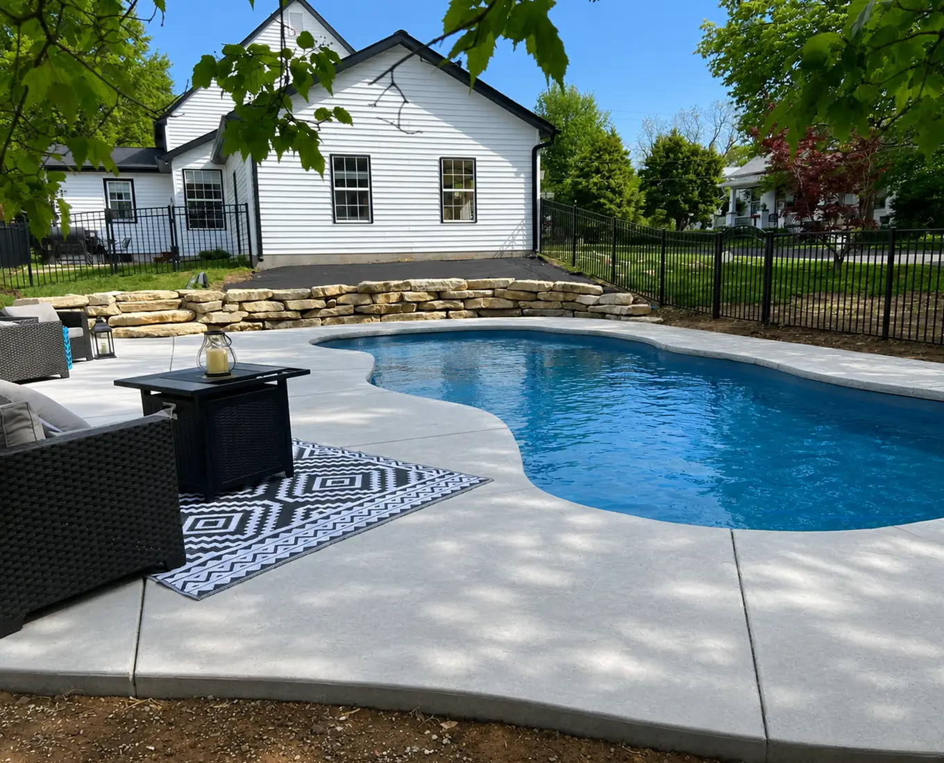 Custom Backyard Pool Design in Columbia IL