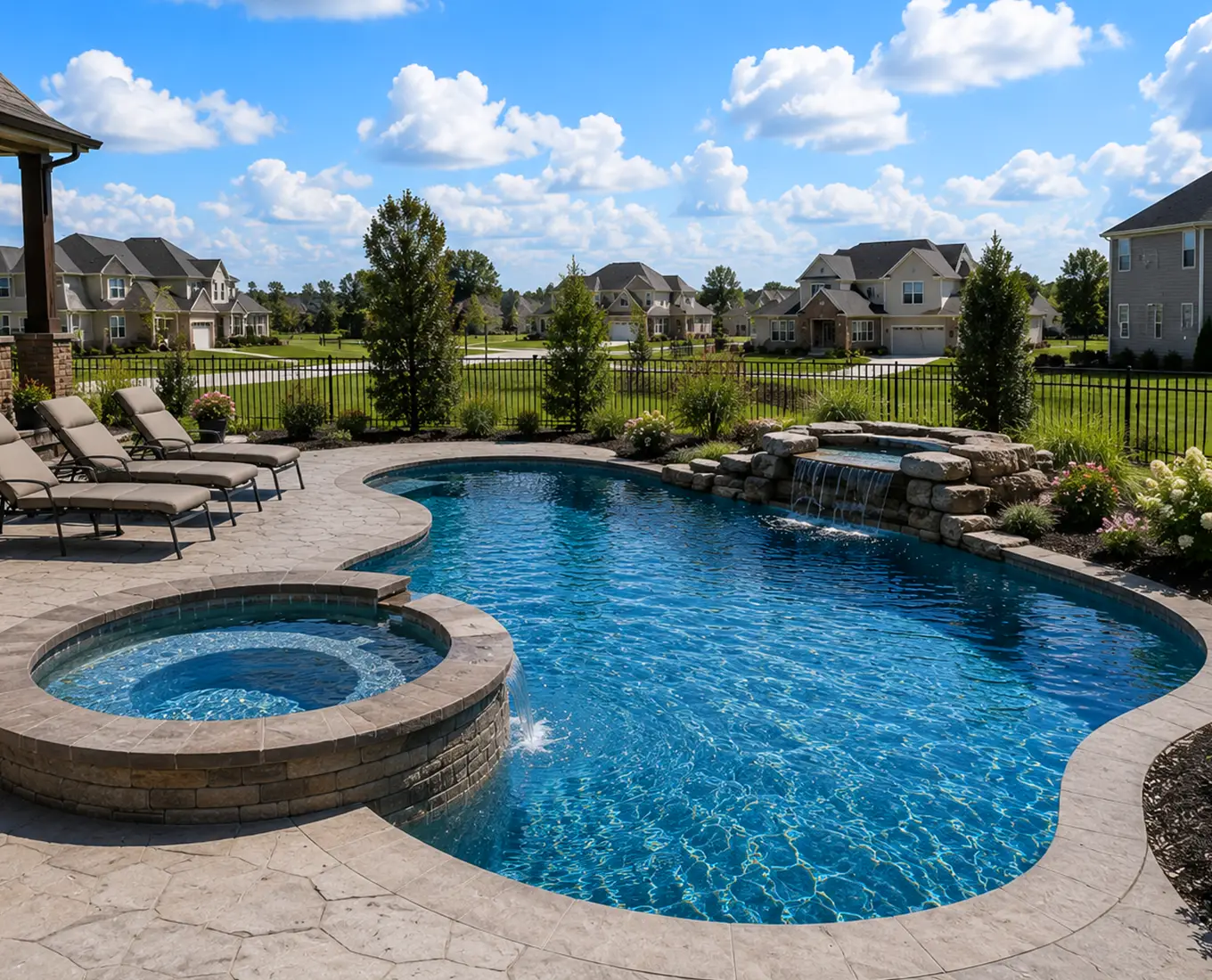 custom gunite pools in columbia il