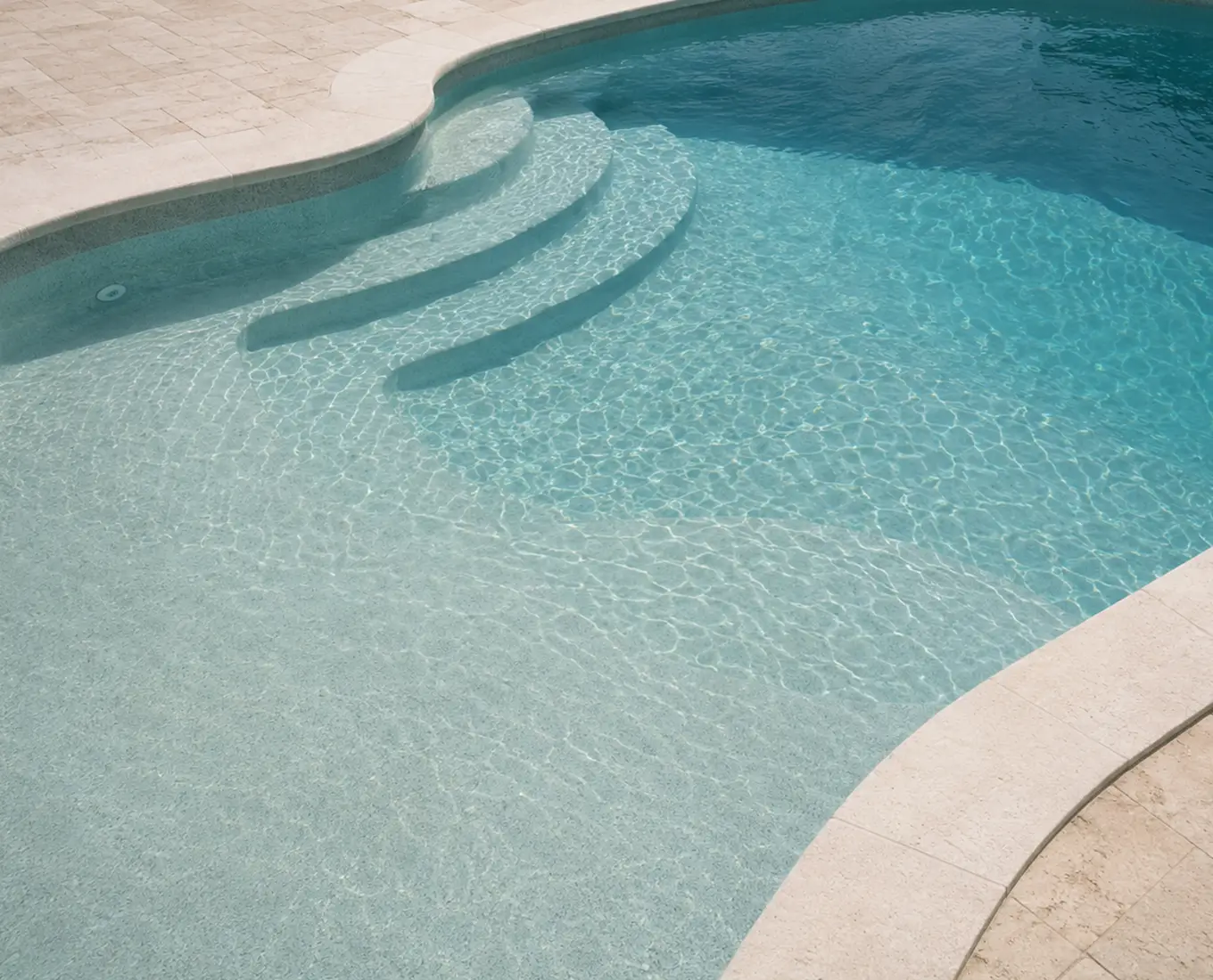 gunite pool installed in backyard of Columbia IL home