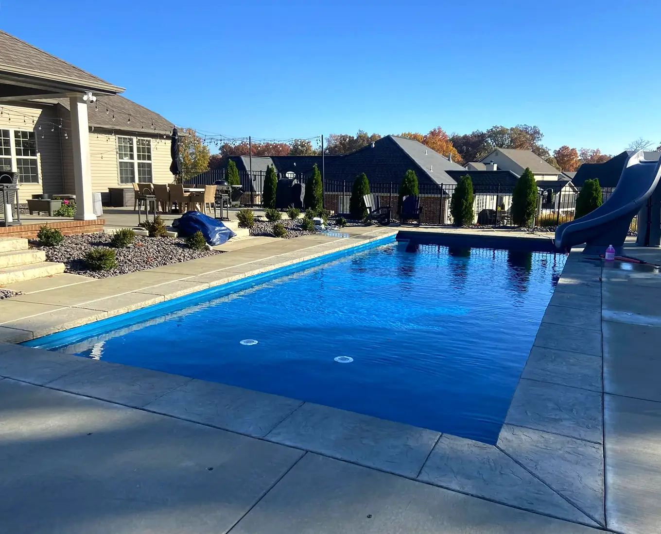 Concrete Pool Decking installation services near Columbia IL