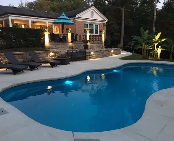 backyard pool design and installation services near Columbia IL